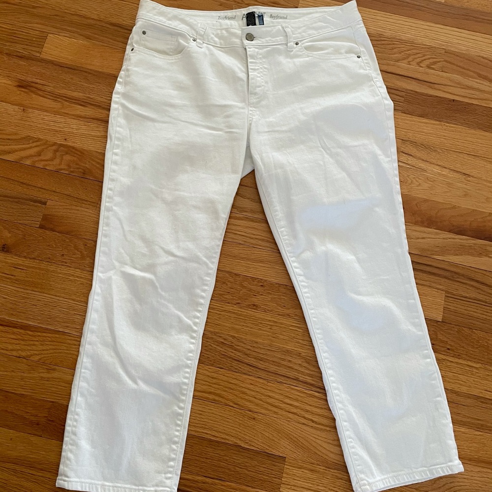 Apt 9 white boyfriend jean